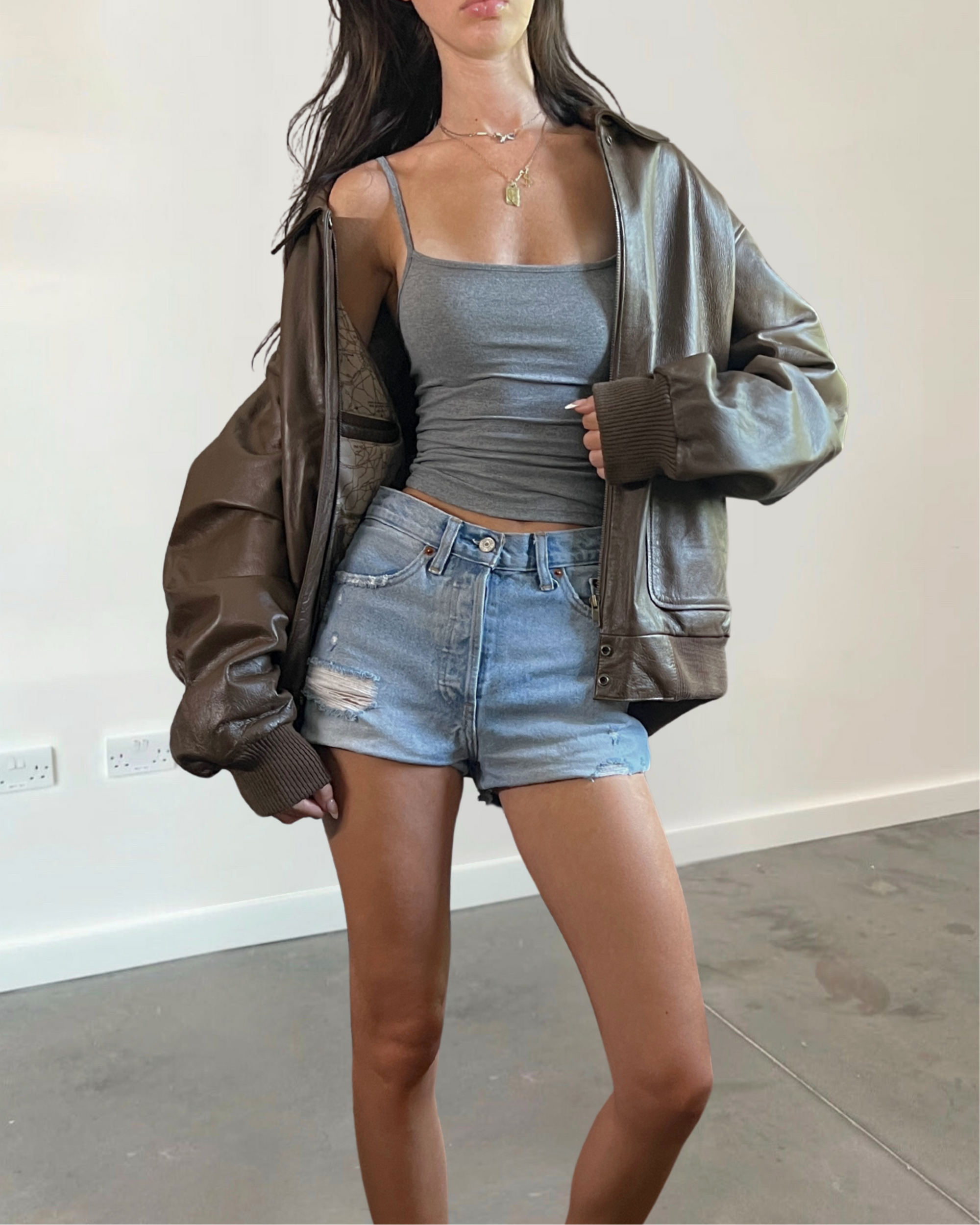 Reed Leather Bomber