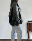 Oxy Leather Bomber