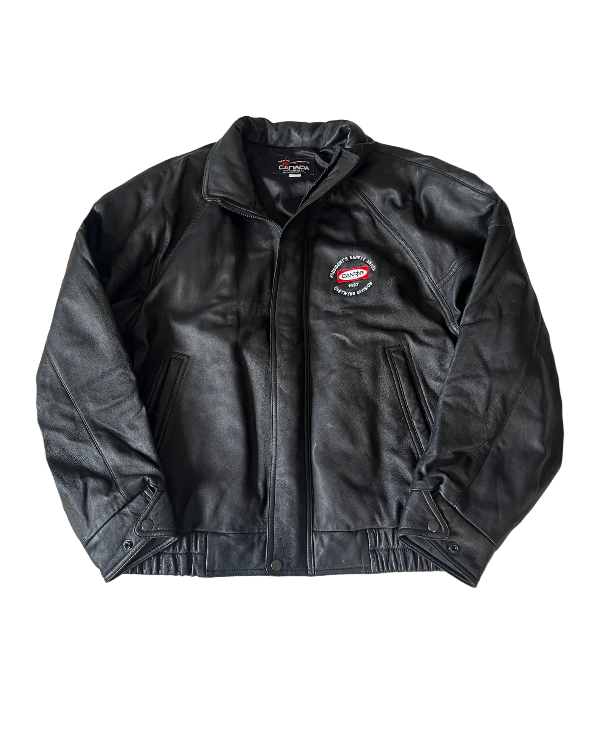 Sports Leather Bomber
