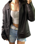 Italy Leather Bomber