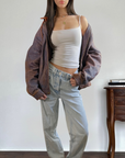 Edward Leather Bomber