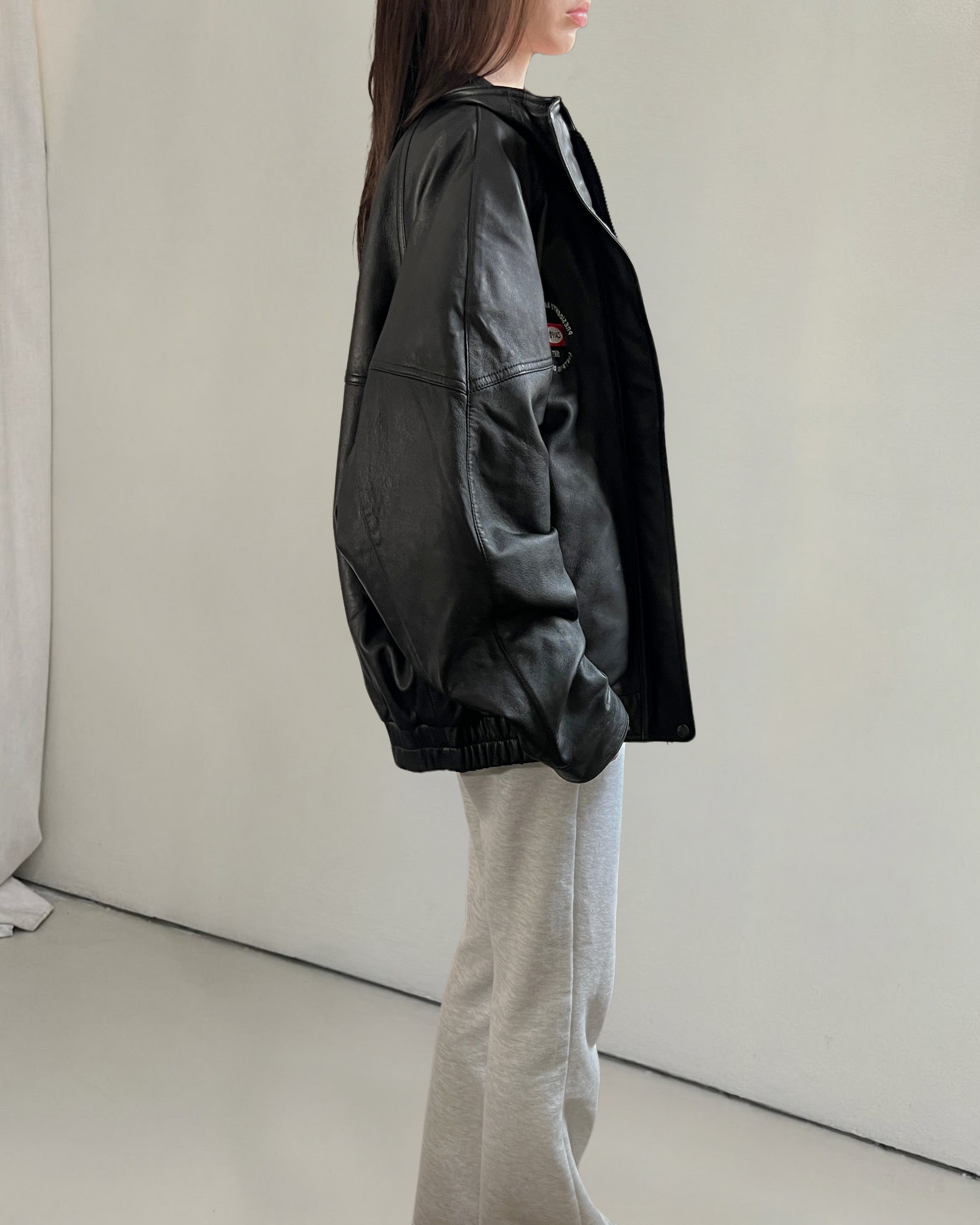 Sports Leather Bomber