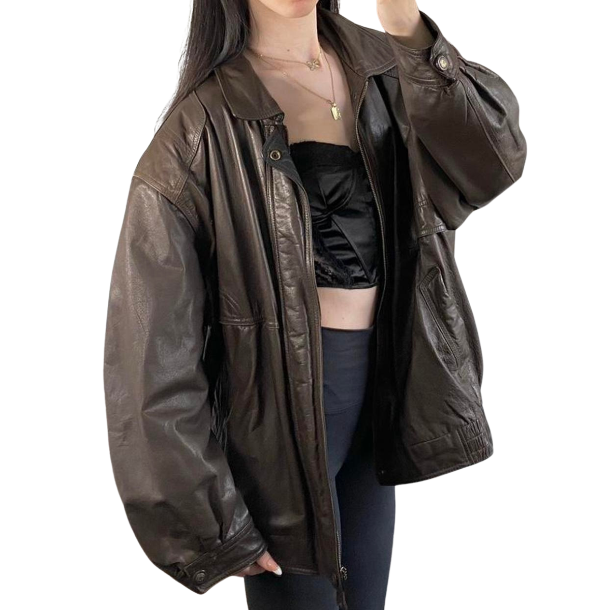 Christopher Rand Leather Bomber