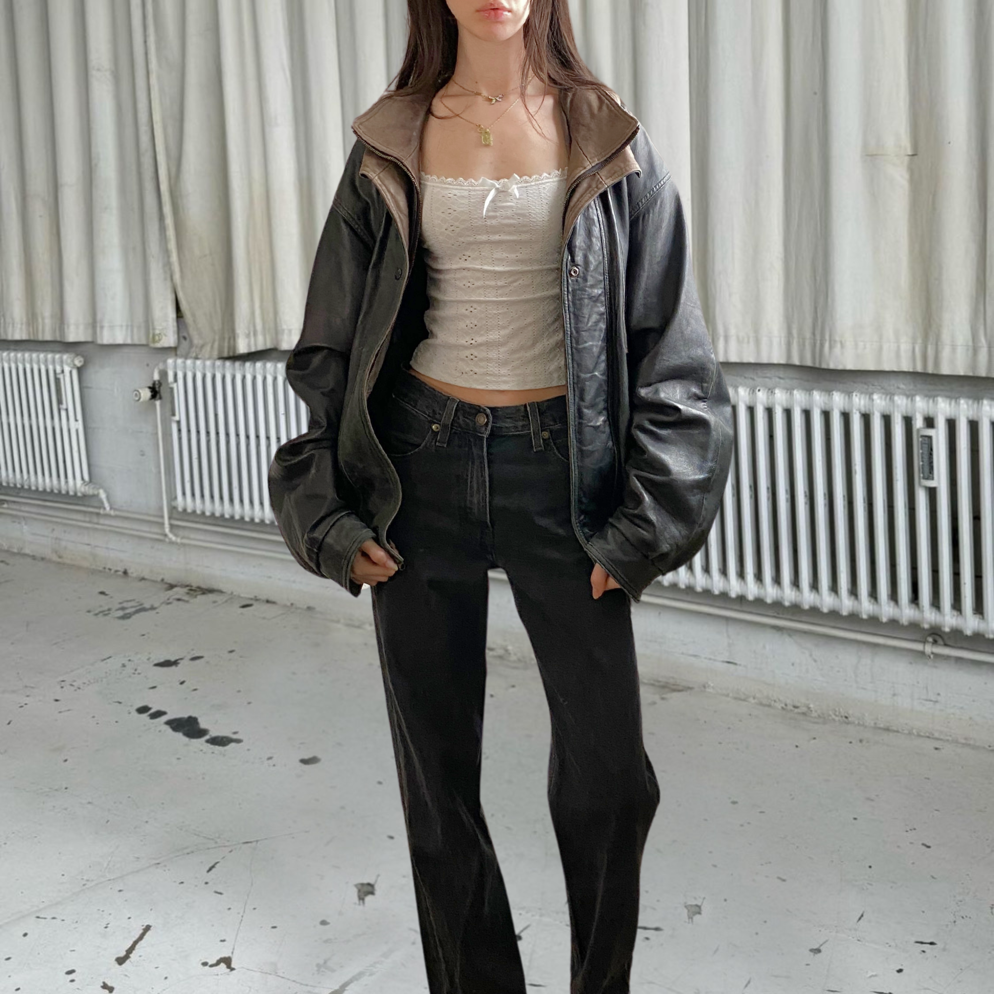 Pelle Leather Bomber