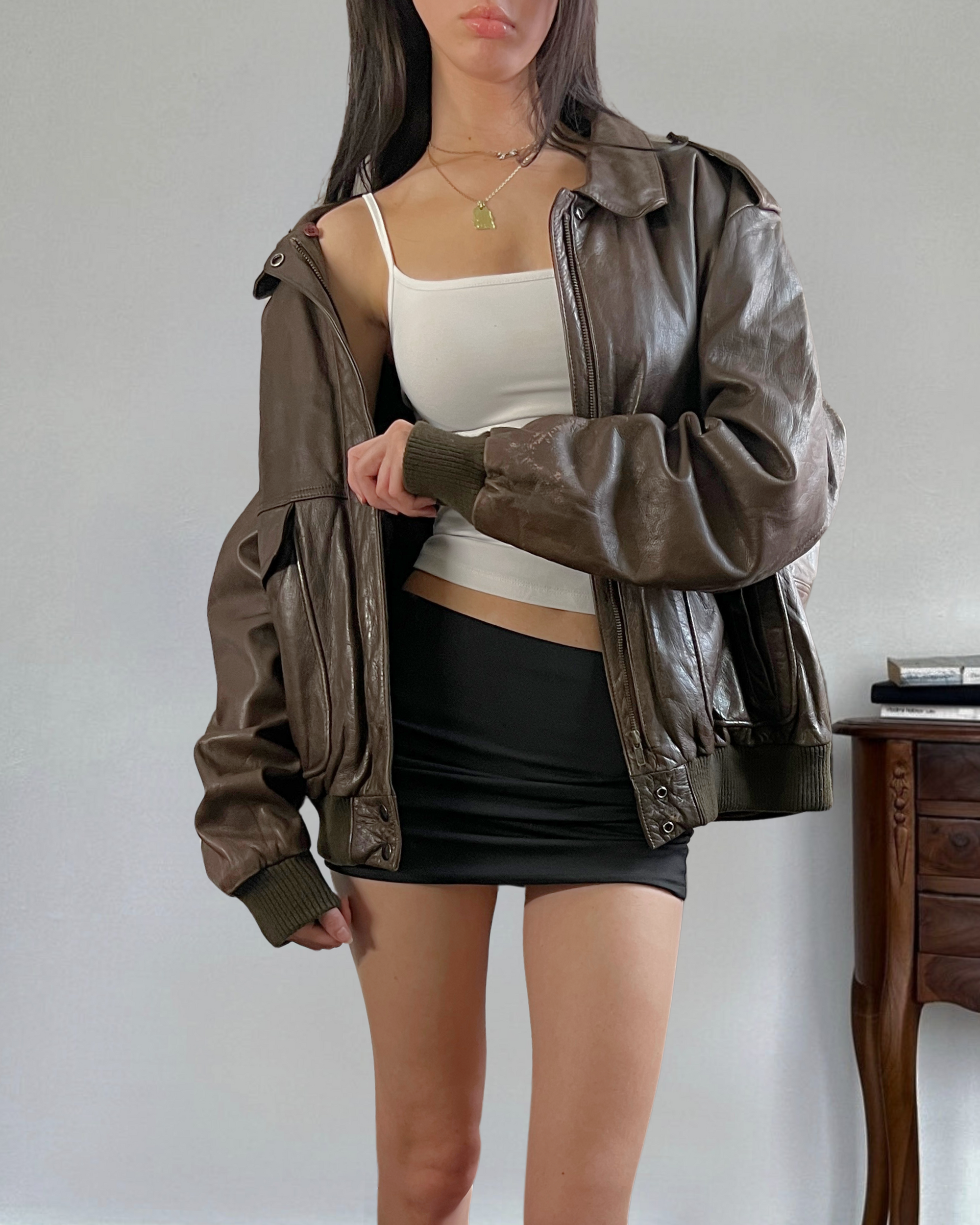 Argus Leather Bomber