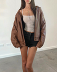 Casa Leather Bomber