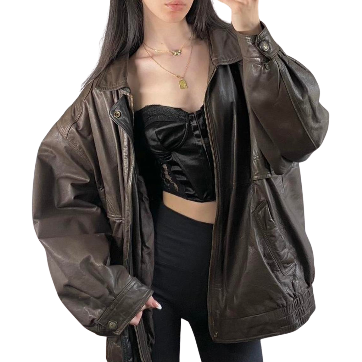Christopher Rand Leather Bomber