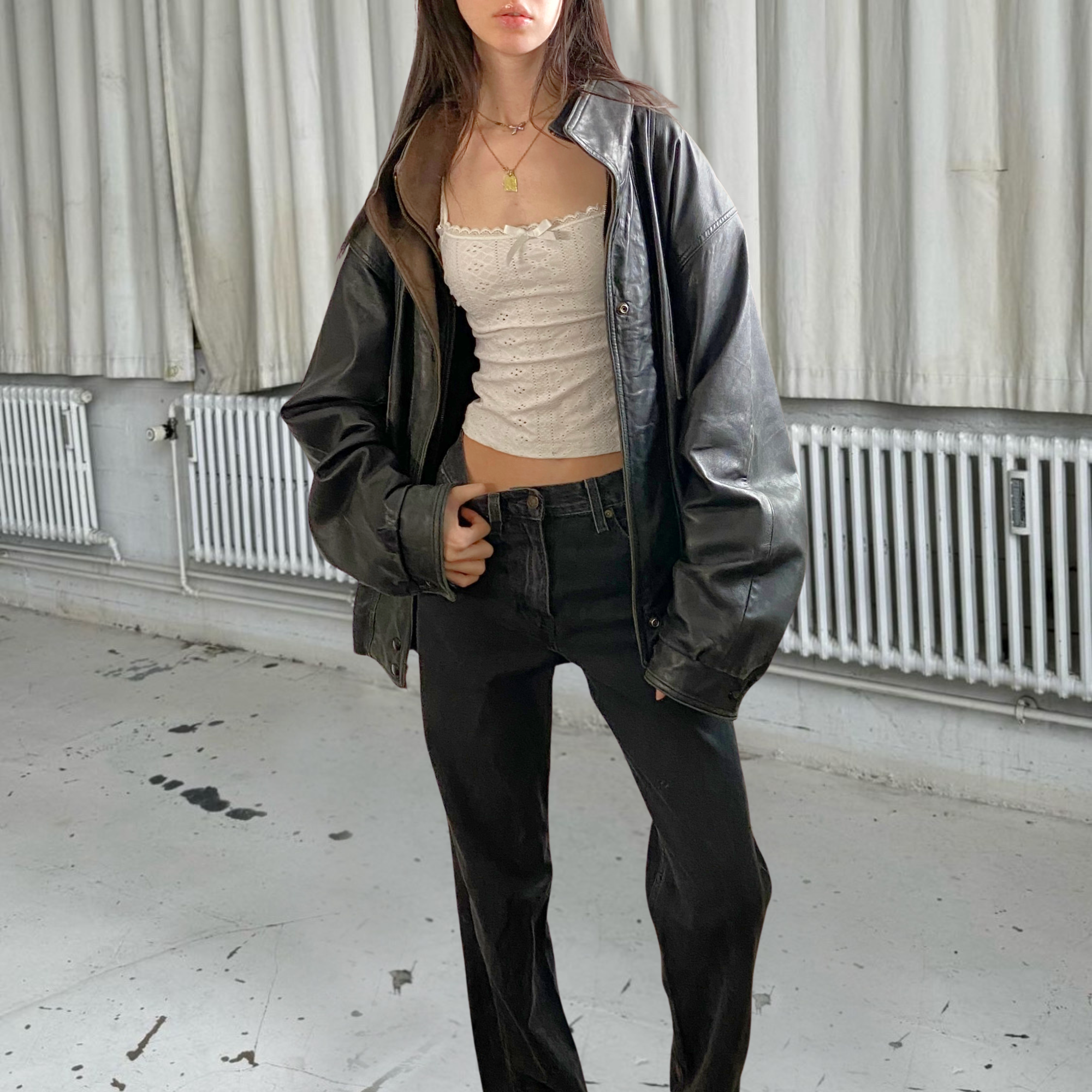 Pelle Leather Bomber