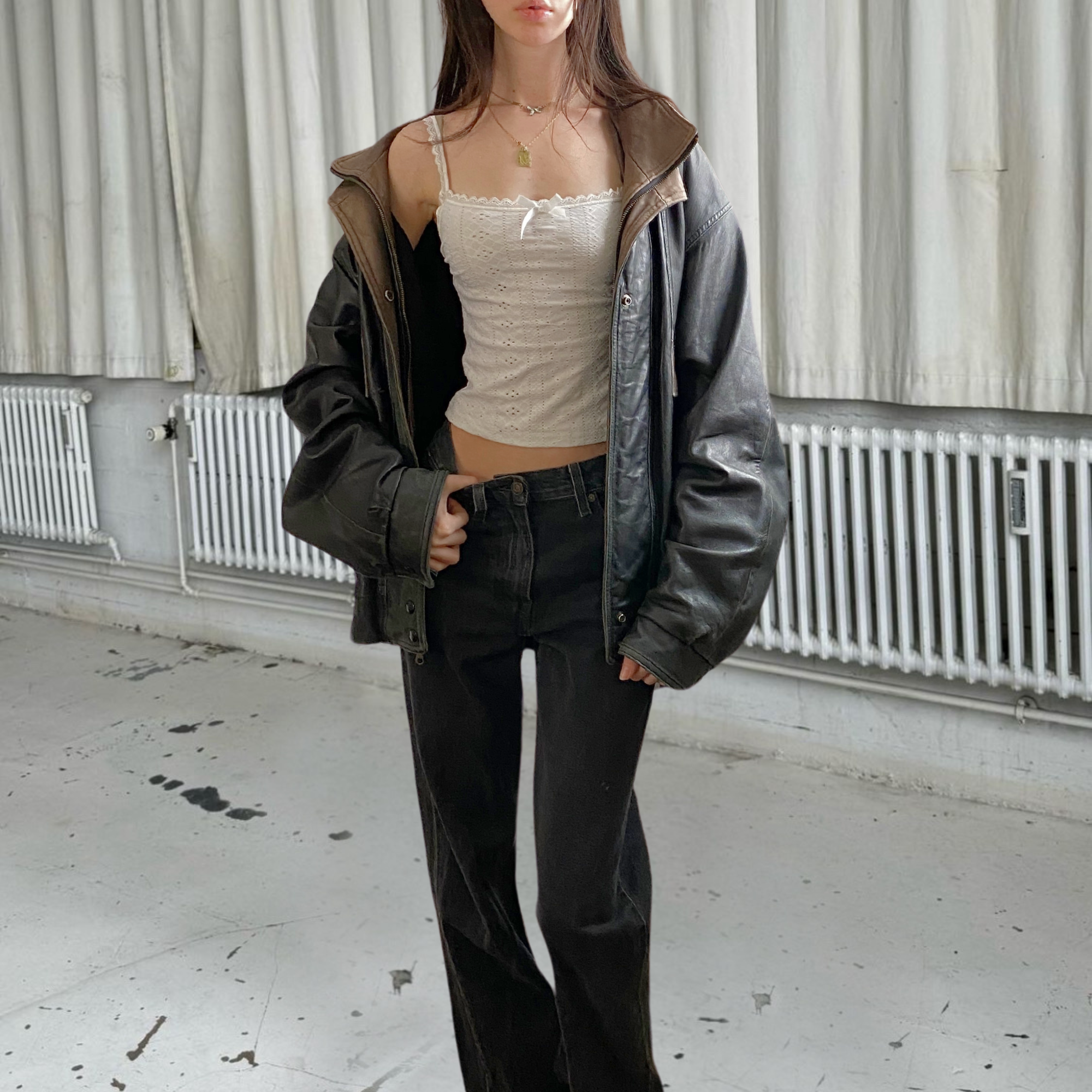 Pelle Leather Bomber