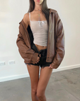 Casa Leather Bomber