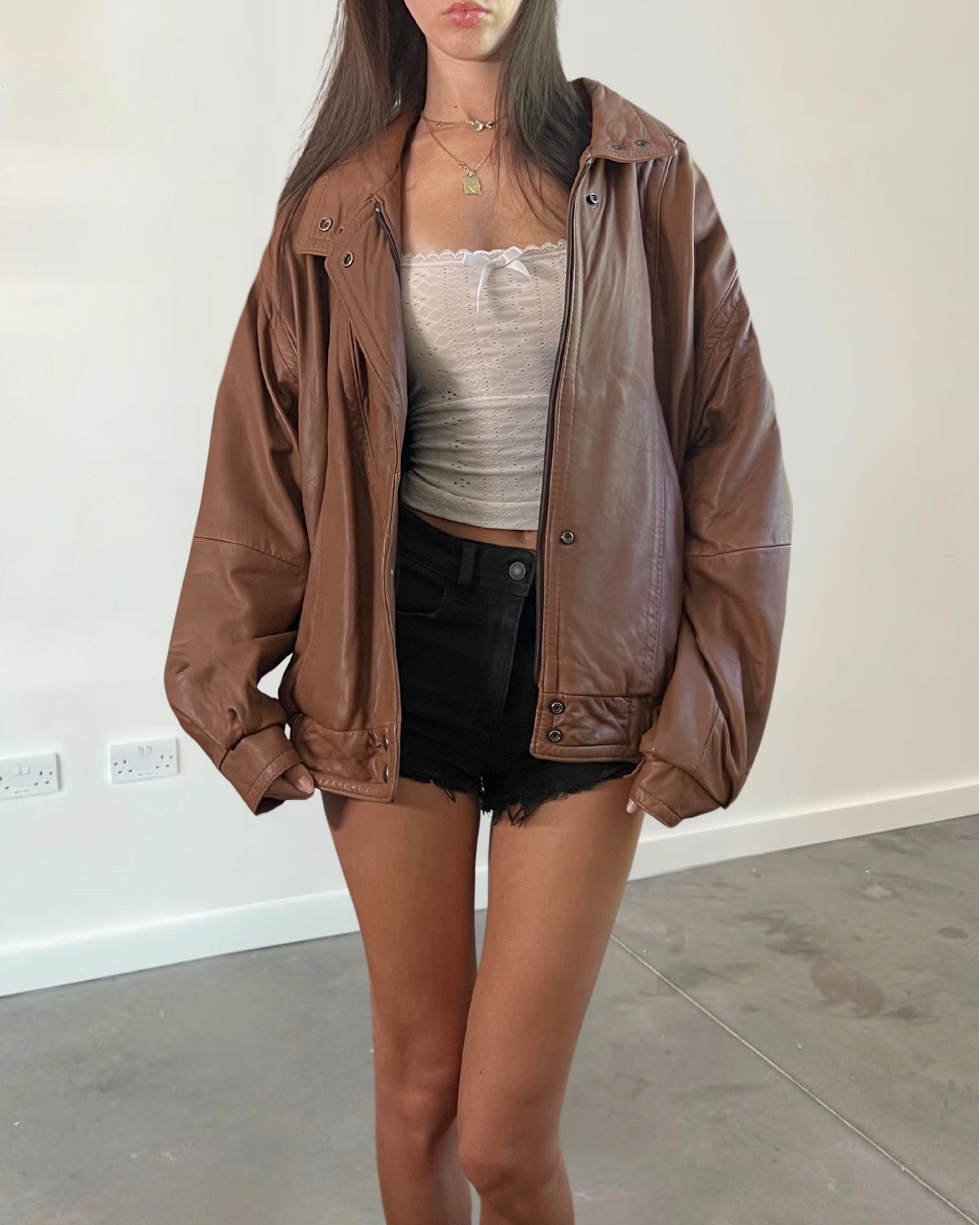 Casa Leather Bomber