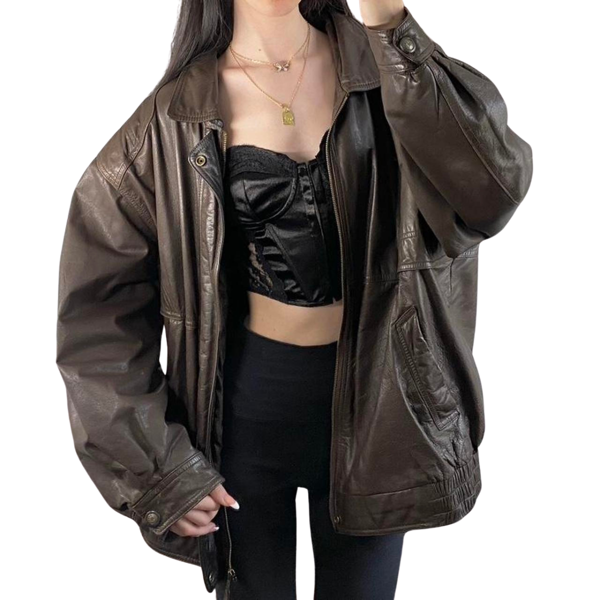 Christopher Rand Leather Bomber