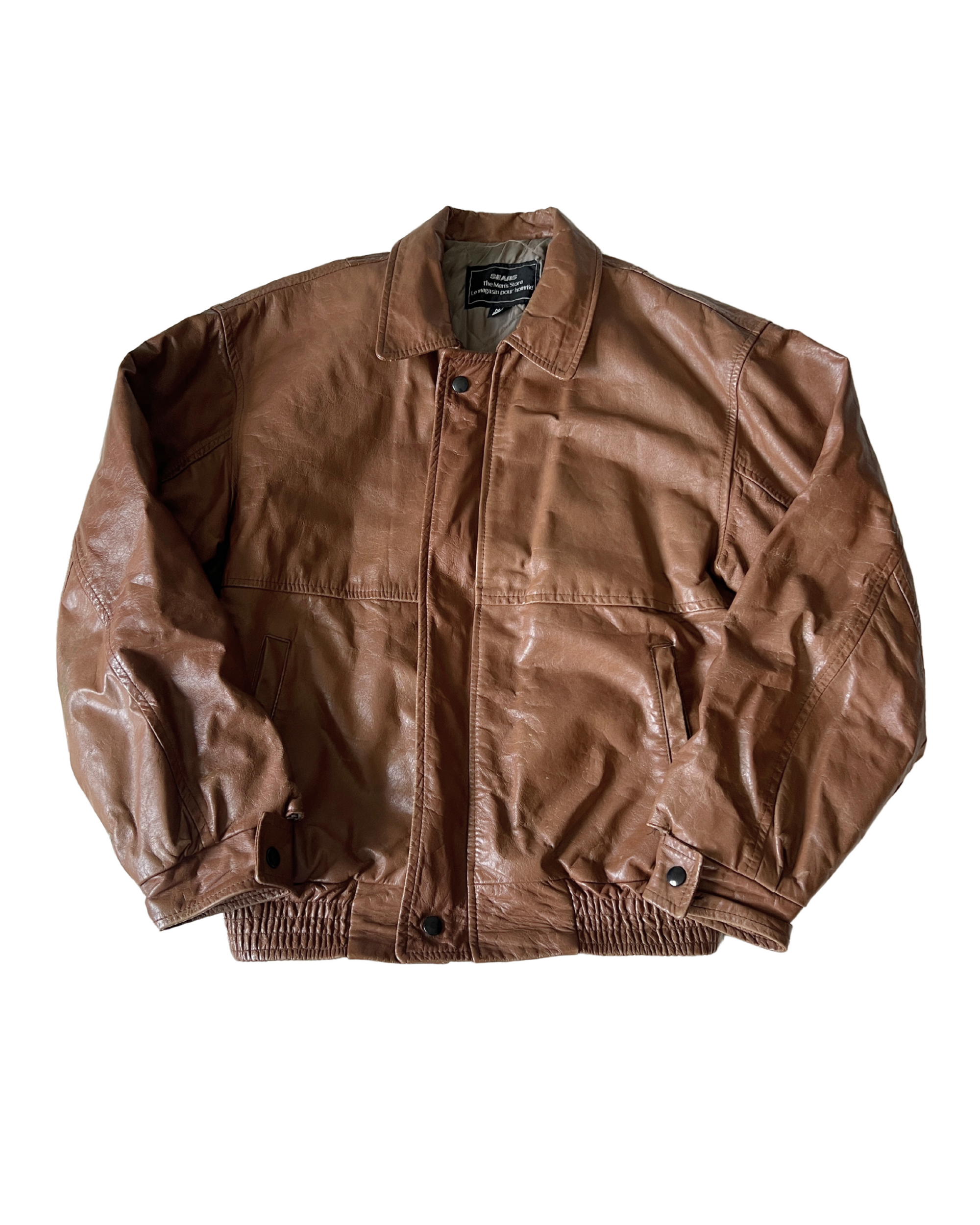 Penny Leather Bomber