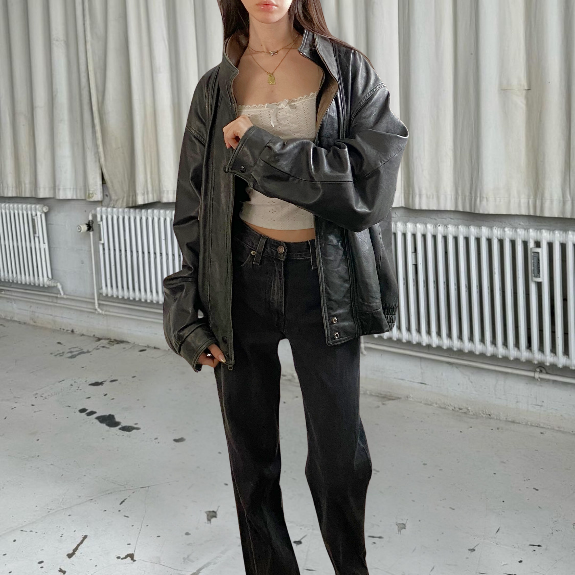 Pelle Leather Bomber