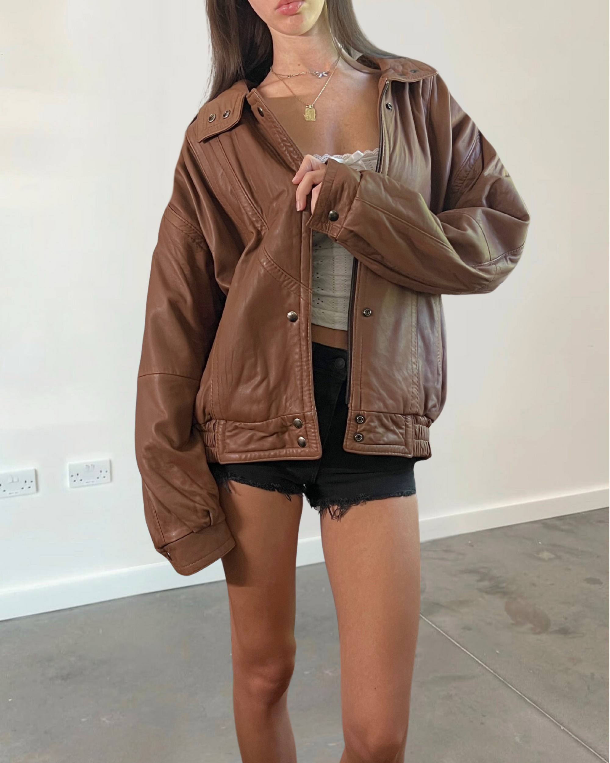 Casa Leather Bomber