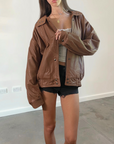 Casa Leather Bomber