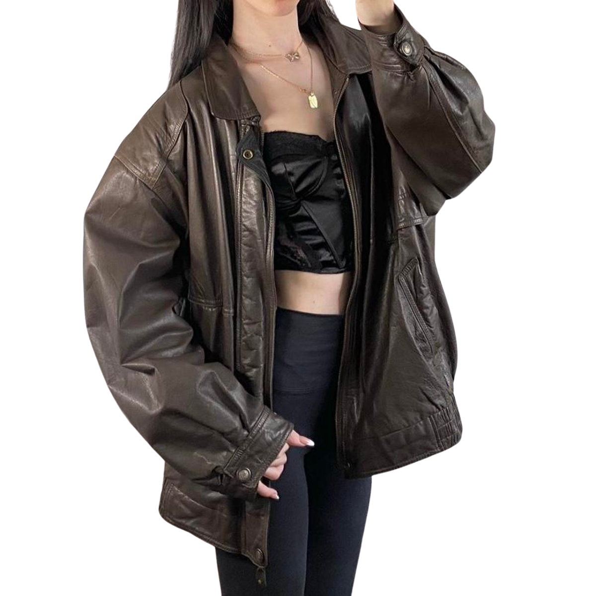 Christopher Rand Leather Bomber