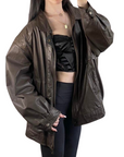 Christopher Rand Leather Bomber