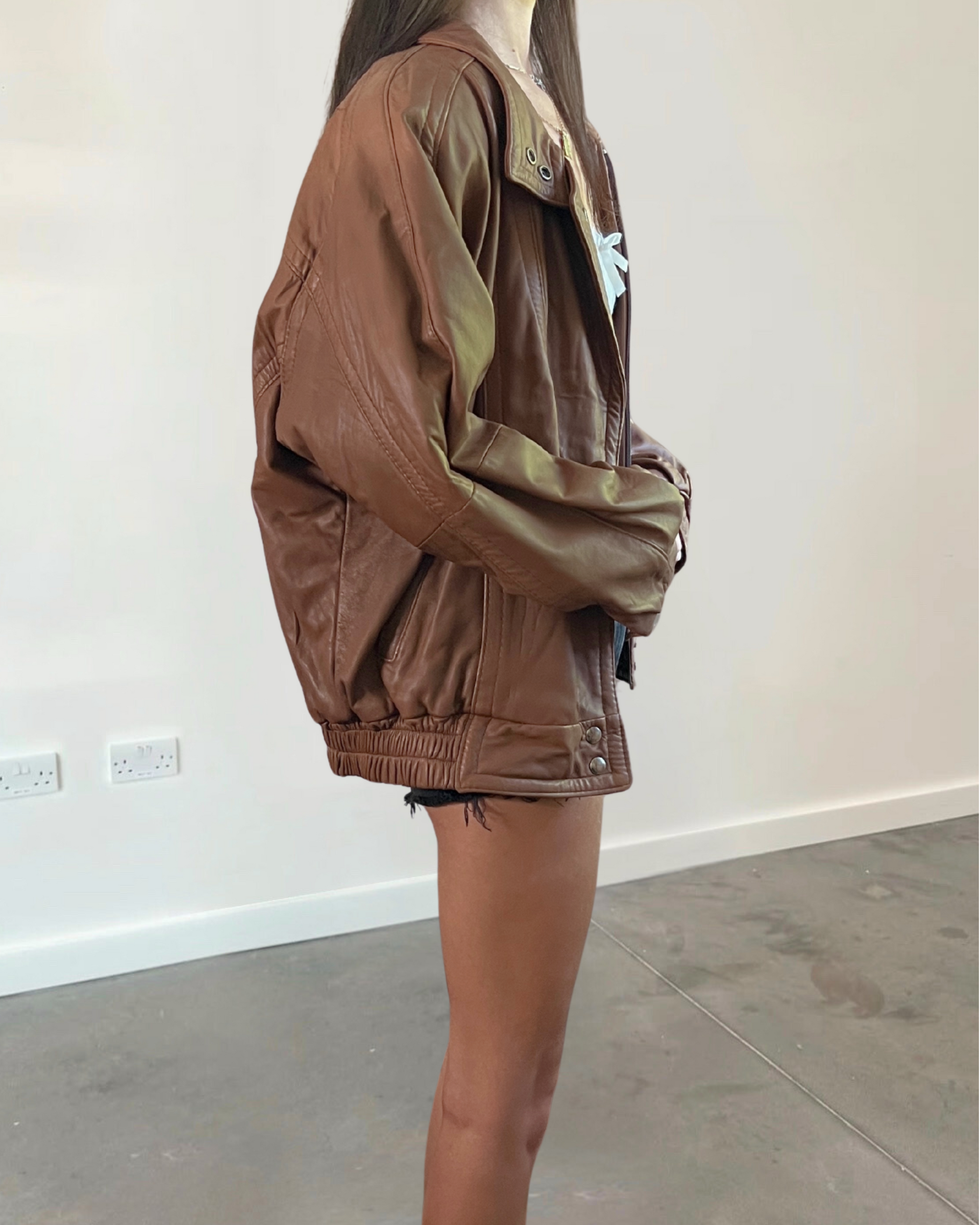 Casa Leather Bomber