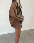 Casa Leather Bomber