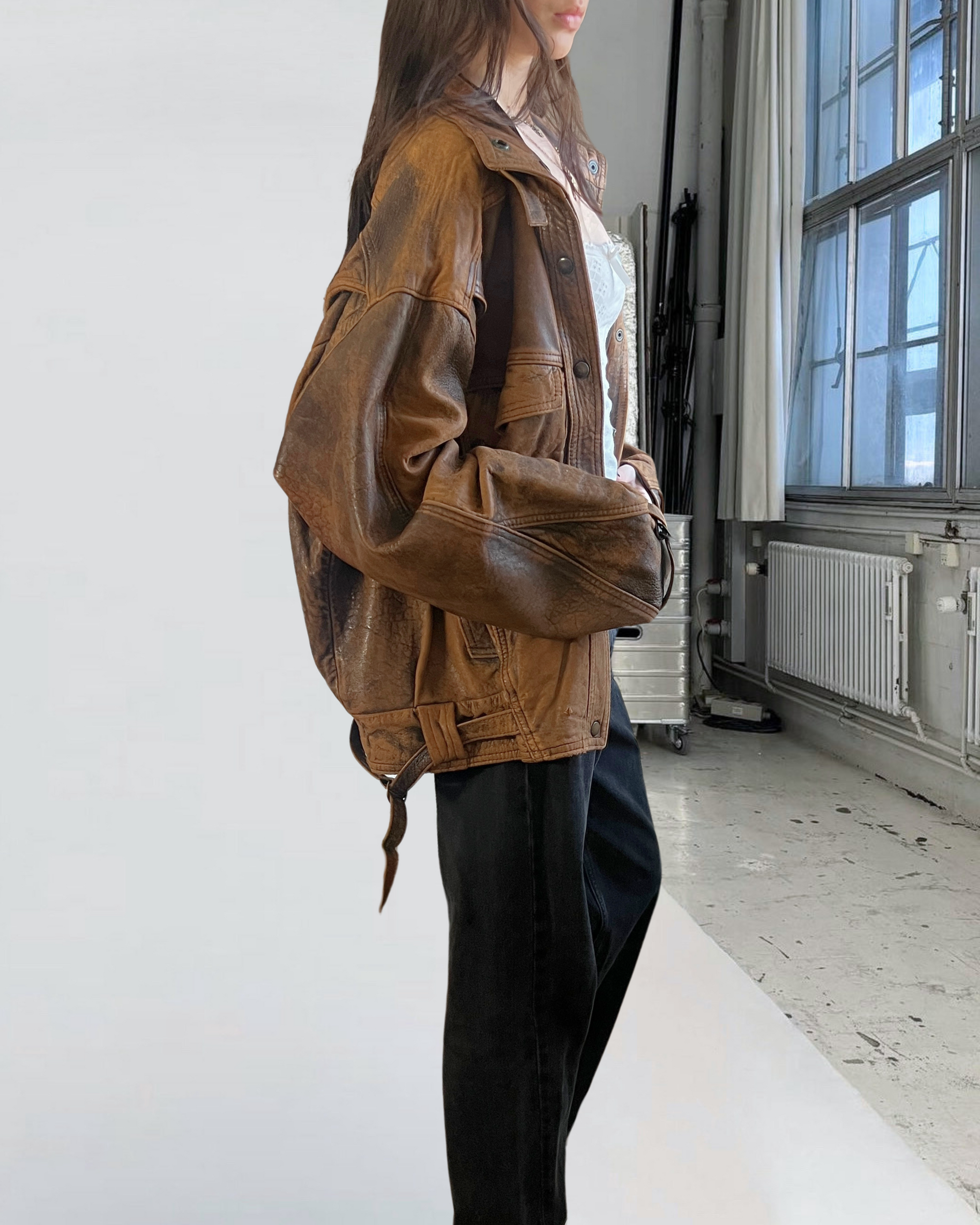 Dreamy Leather Bomber
