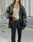 Tati Leather Bomber