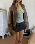 D&CO Leather Blazer