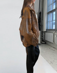 Dreamy Leather Bomber