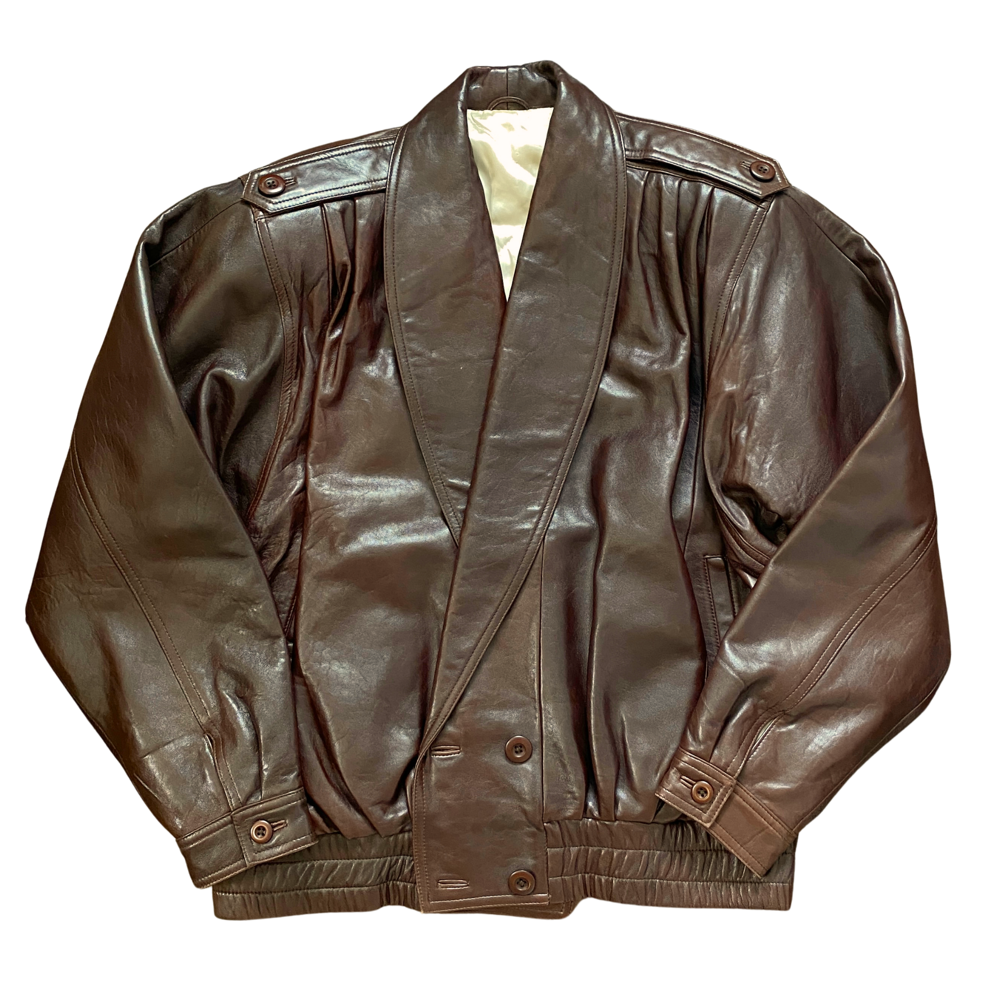 Fancy Leather Bomber