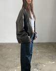 Willow Leather Bomber