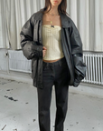 Tati Leather Bomber
