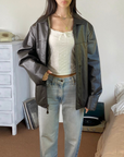 Profilo Leather Bomber