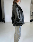 Stassy Leather Bomber
