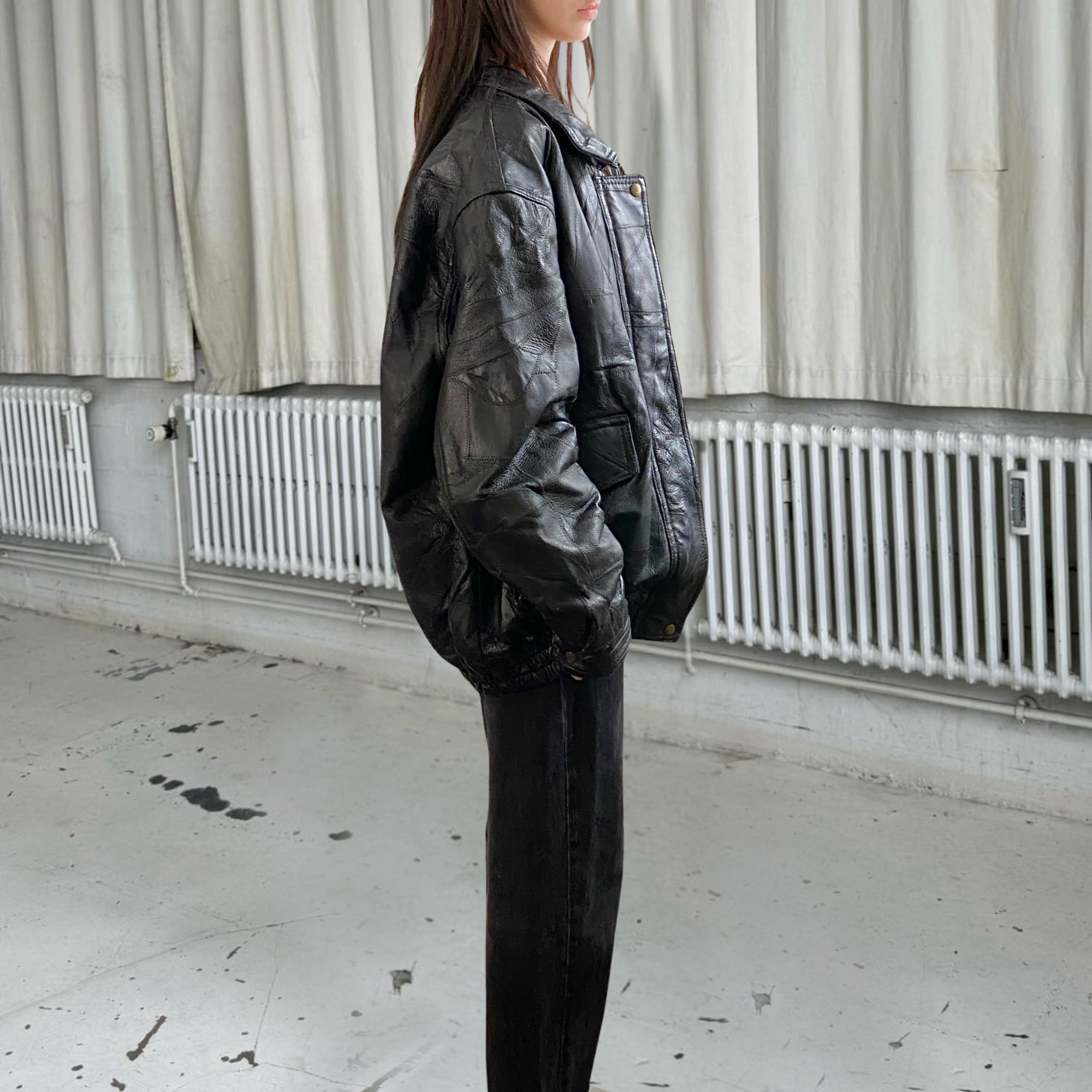 Napoline Leather Bomber