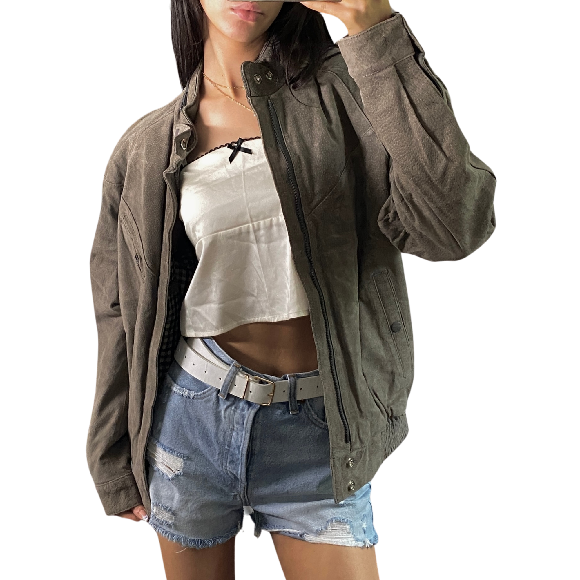 Cowgirl Leather Bomber