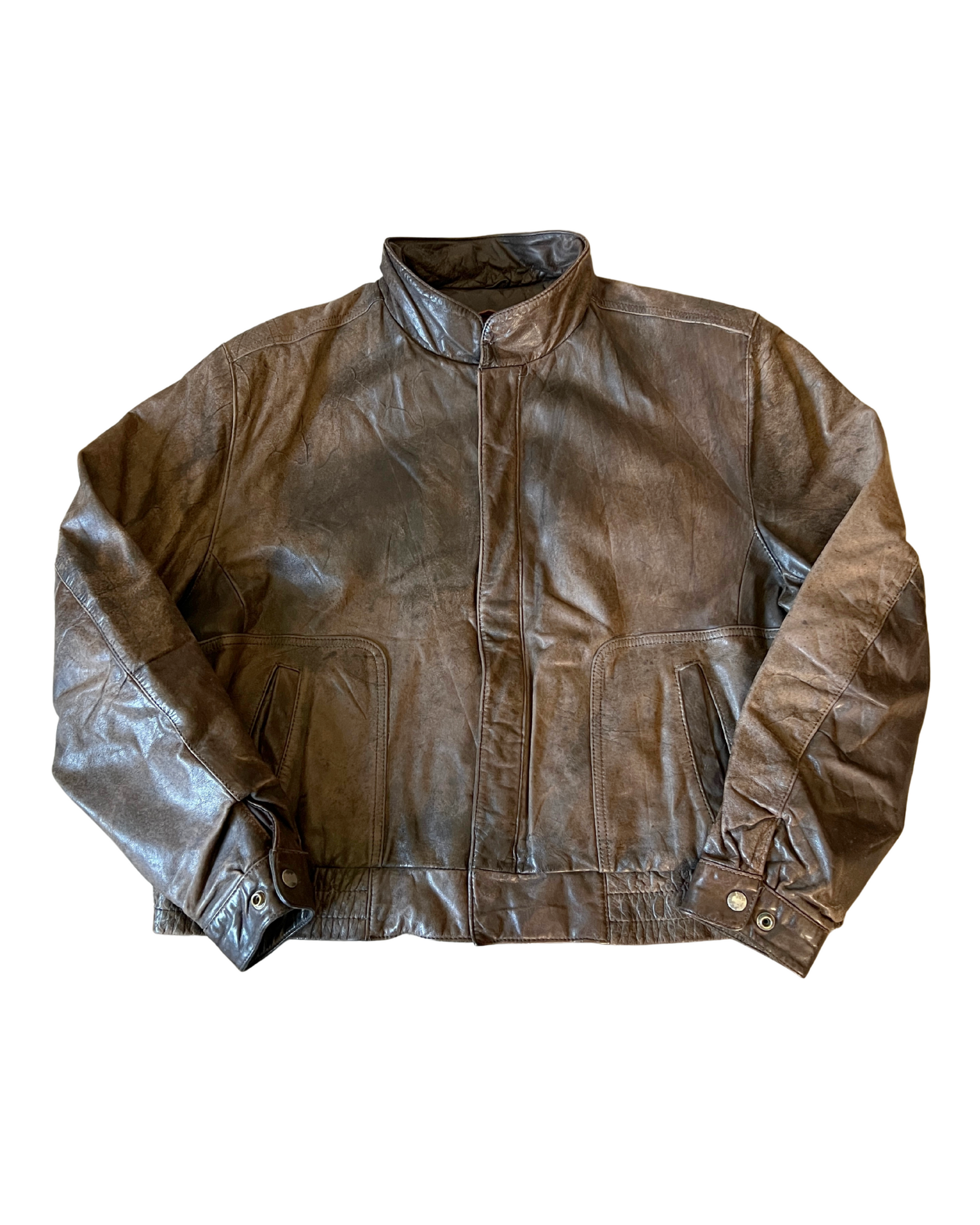 Cassy Leather Bomber