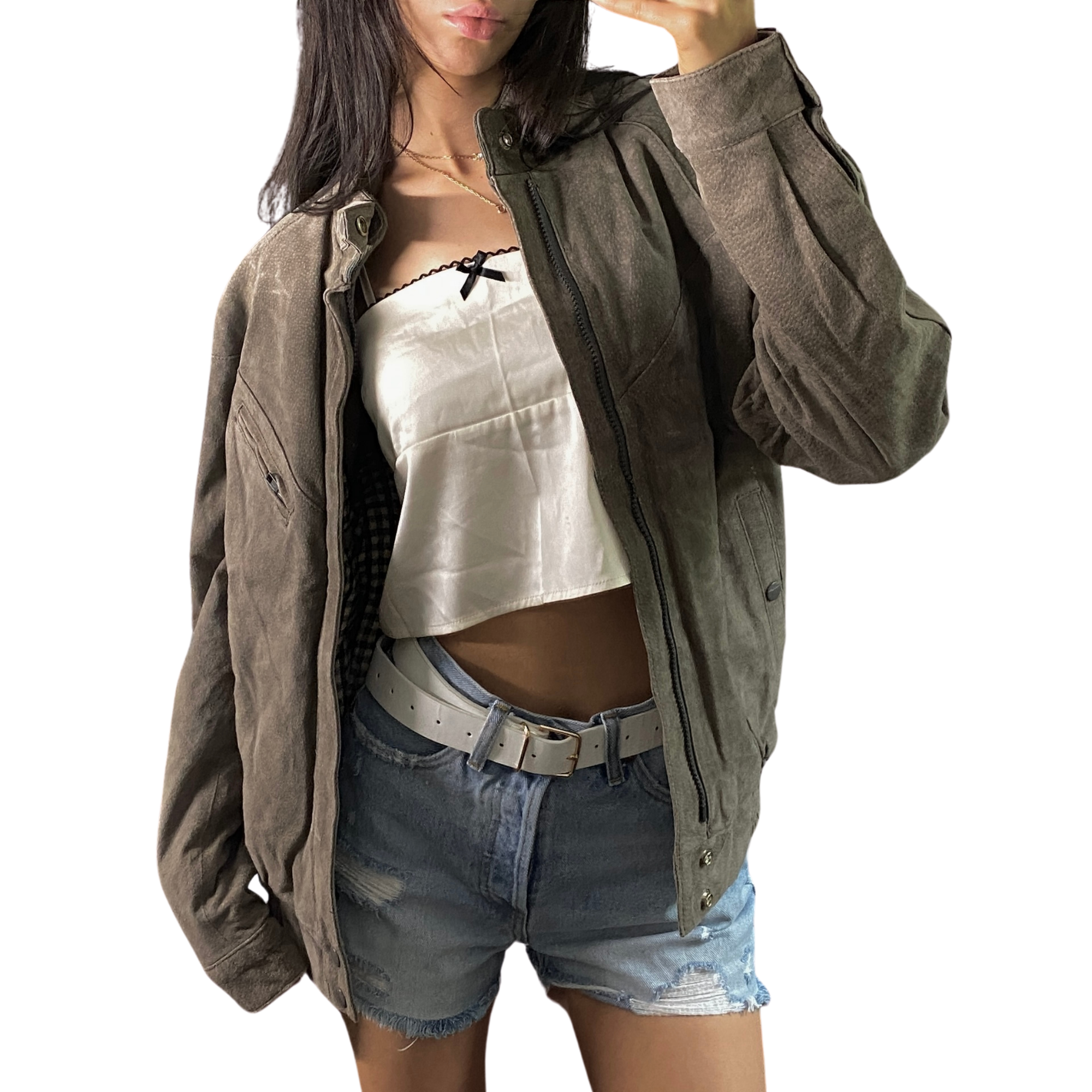 Cowgirl Leather Bomber
