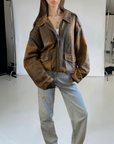 Dreamy Leather Bomber