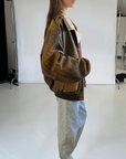 Dreamy Leather Bomber