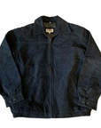 Black Suede Bomber