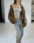 Dreamy Leather Bomber