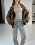 Dreamy Leather Bomber