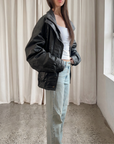 Molly Leather Bomber