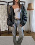 Cosa Leather Bomber