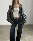 Bree Leather Bomber