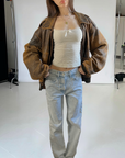 Dreamy Leather Bomber