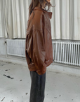 Di Capra Leather Bomber
