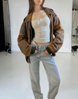 Dreamy Leather Bomber