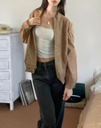 Surrey Suede Bomber