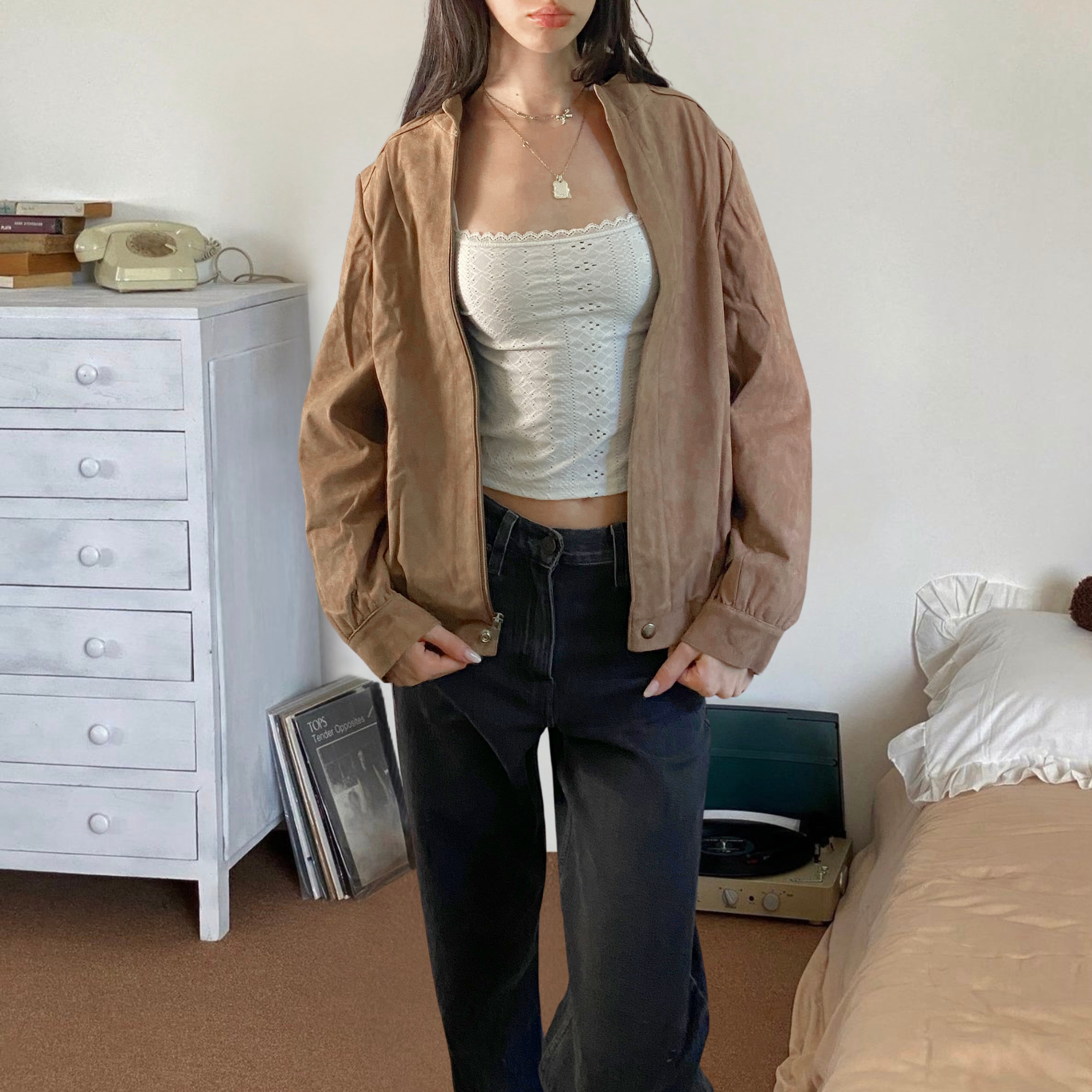 Surrey Suede Bomber